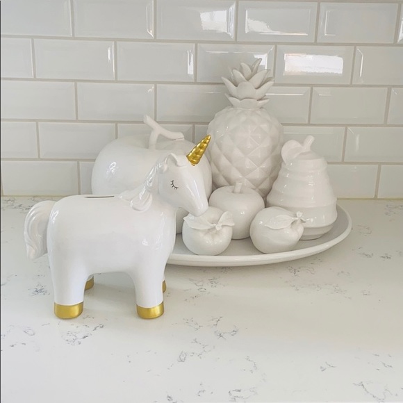 Home Goods Ceramic Unicorn Coin Bank - Picture 3 of 13